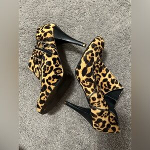 Rockport Animal Print Ankle Booties